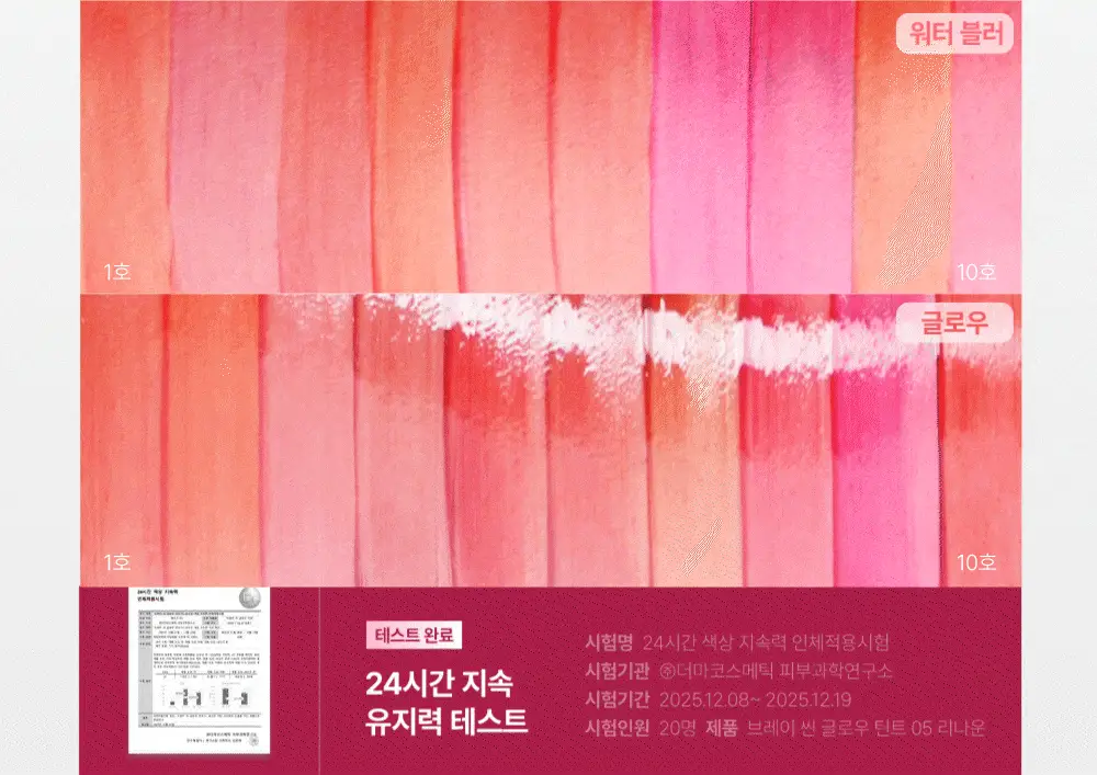 [누적80만/회식틴트] 브레이 씬 워터 블러 틴트 10종 상세페이지 12